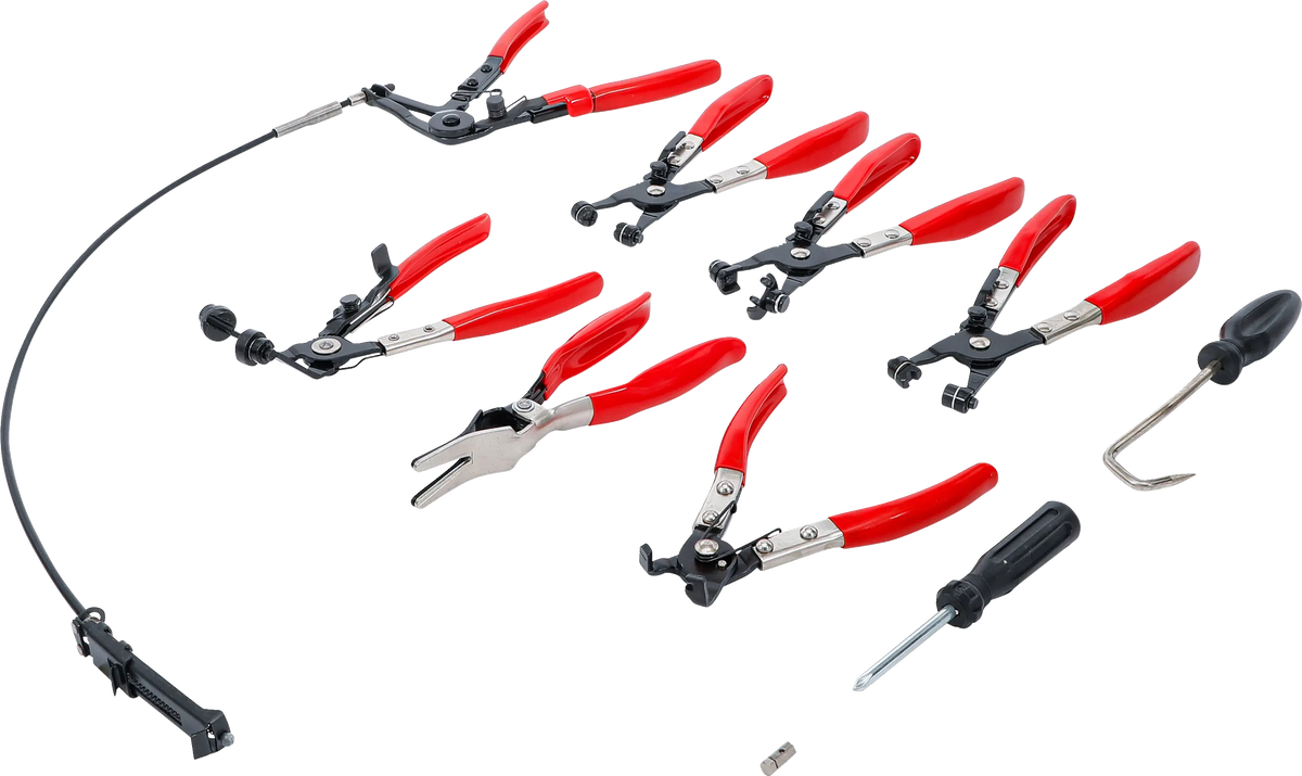 Juego Profesional de Alicates para Abrazaderas de Mangueras (10 Piezas) BGS
