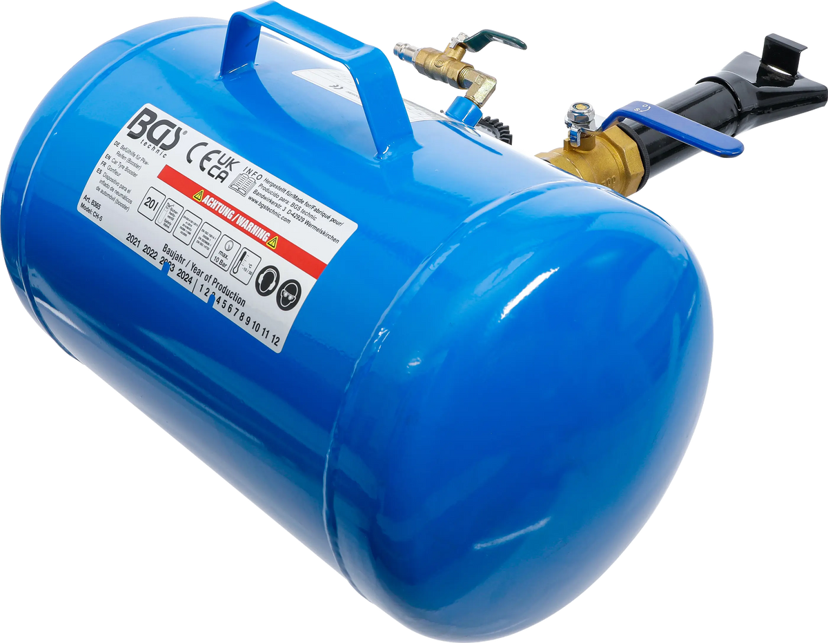 Cañón de Aire / Booster Inflador de Neumáticos (19 Litros, 10 Bar) BGS