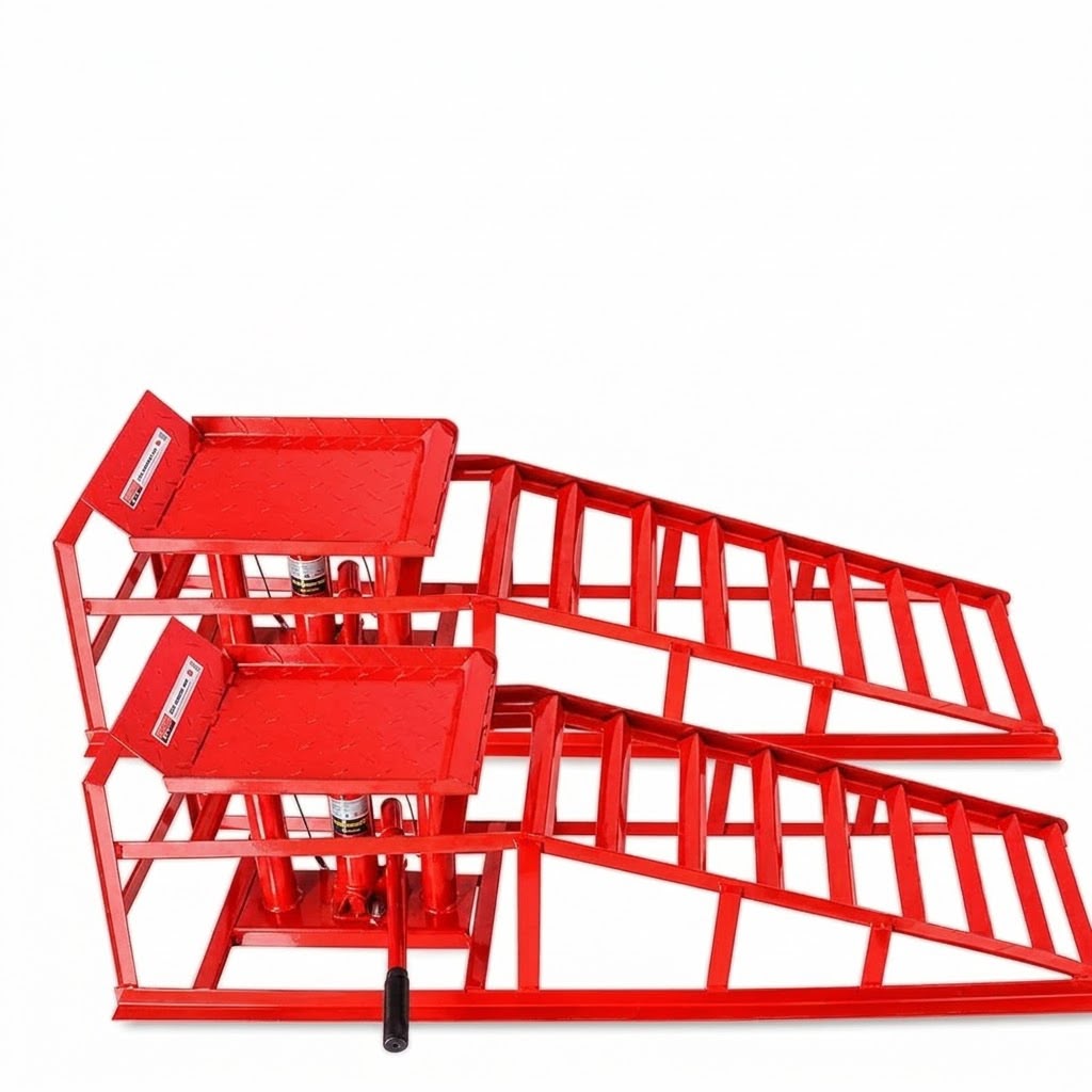 Juego de Rampas Hidráulicas para Coche (2 Toneladas)