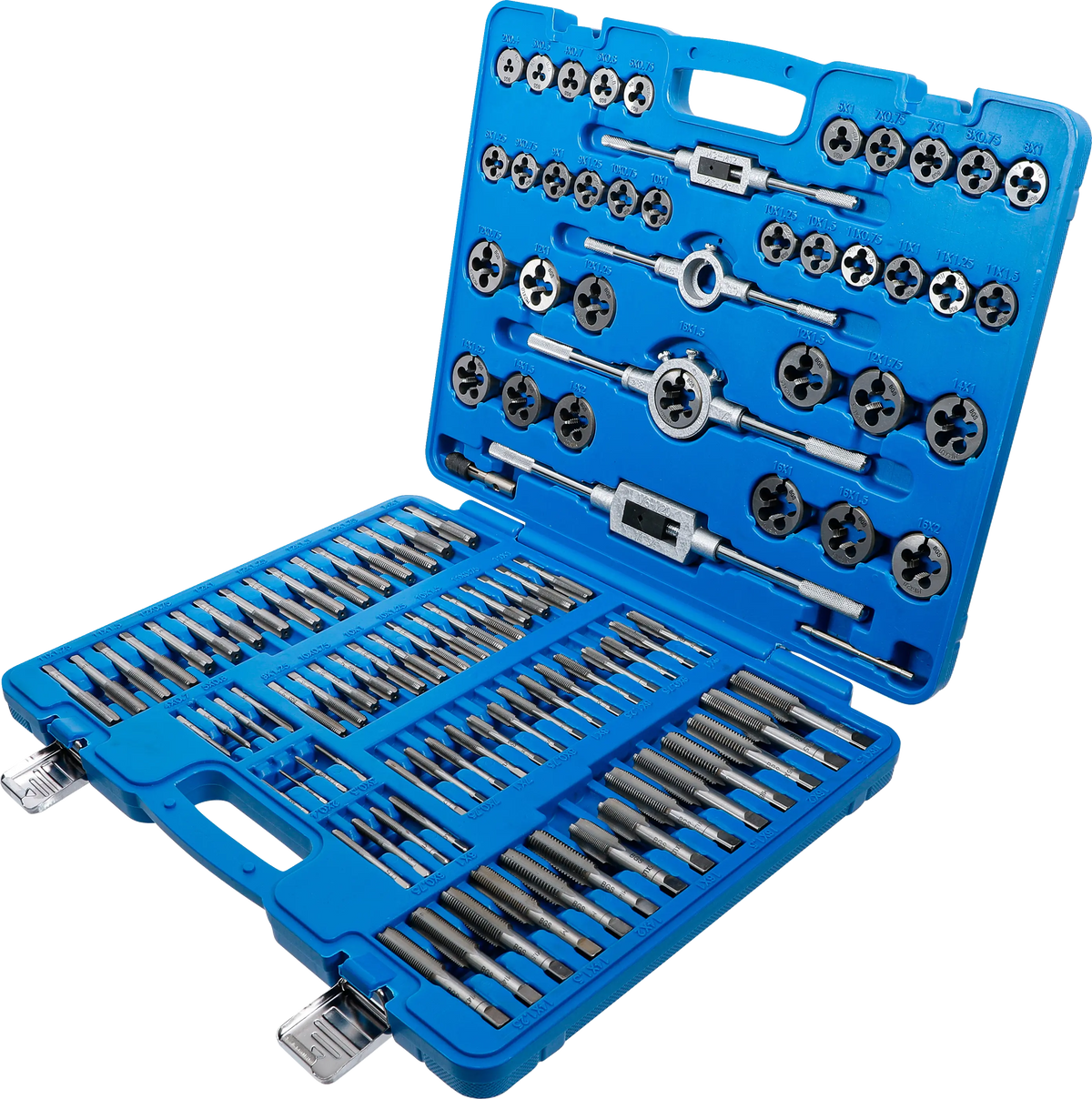 Juego Profesional de Machos y Terrajas M2 - M18 (Especial Rosca Fina) | 110 Piezas BGS