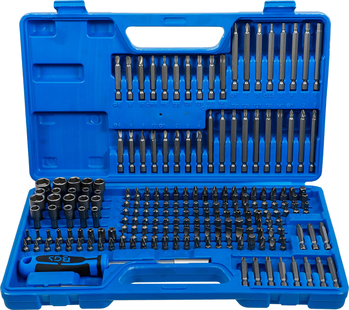 Juego de Puntas BGS 1/4" (208 Piezas)