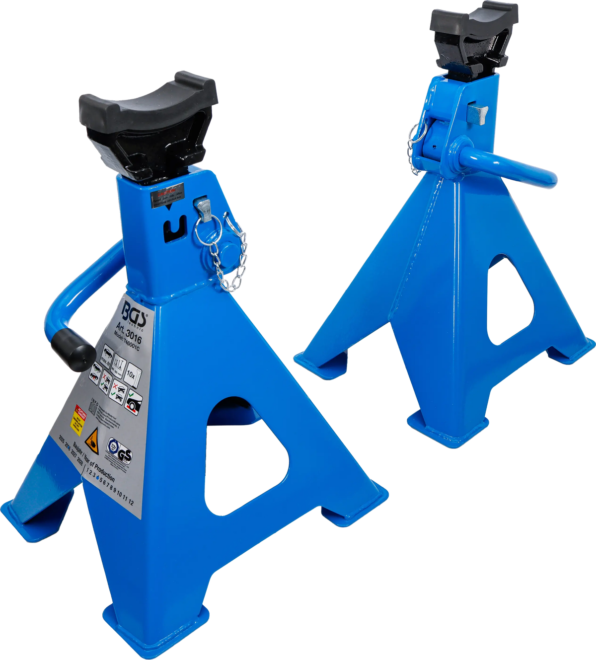 Juego de Burras de Taller 6 Toneladas (2 Und) con Soporte de Goma BGS