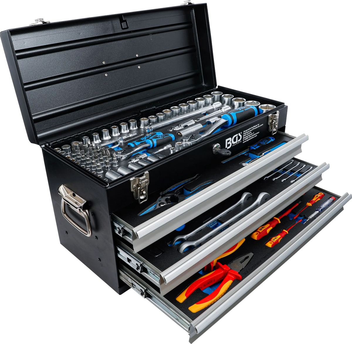 Caja Metálica de Herramientas BGS (3 Cajones) | 147 Piezas