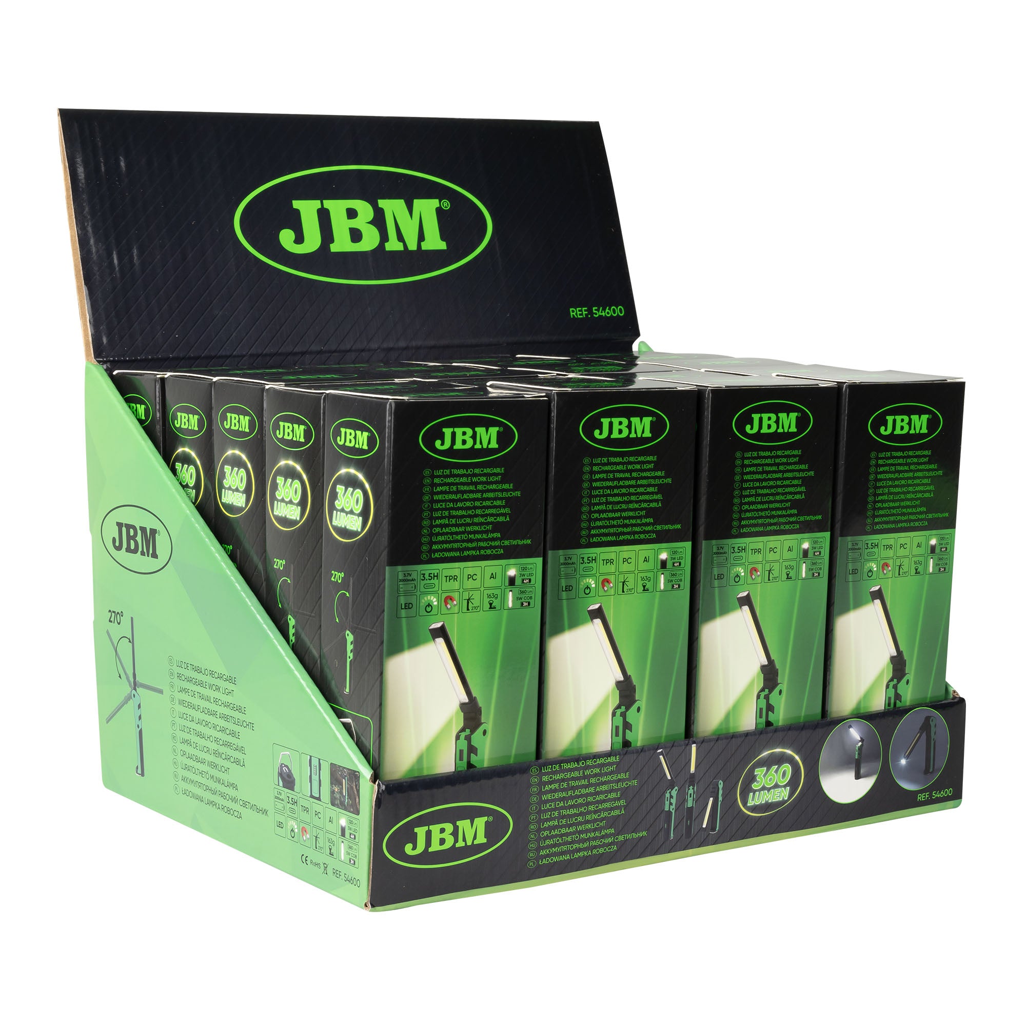 MINI LÁMPARA LED ARTICULADA IMANTADA - 360LM
