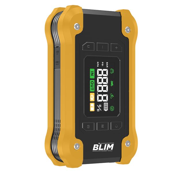 Arrancador de Baterías 4 en 1 BLIM | 16.000 mAh con Compresor y Powerbank