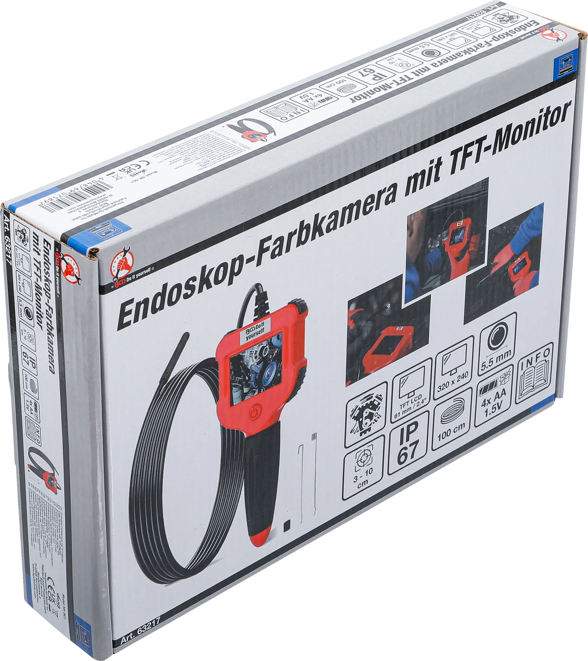 Cámara Endoscópica Profesional BGS con Monitor TFT Color (Ø 5,5 mm)