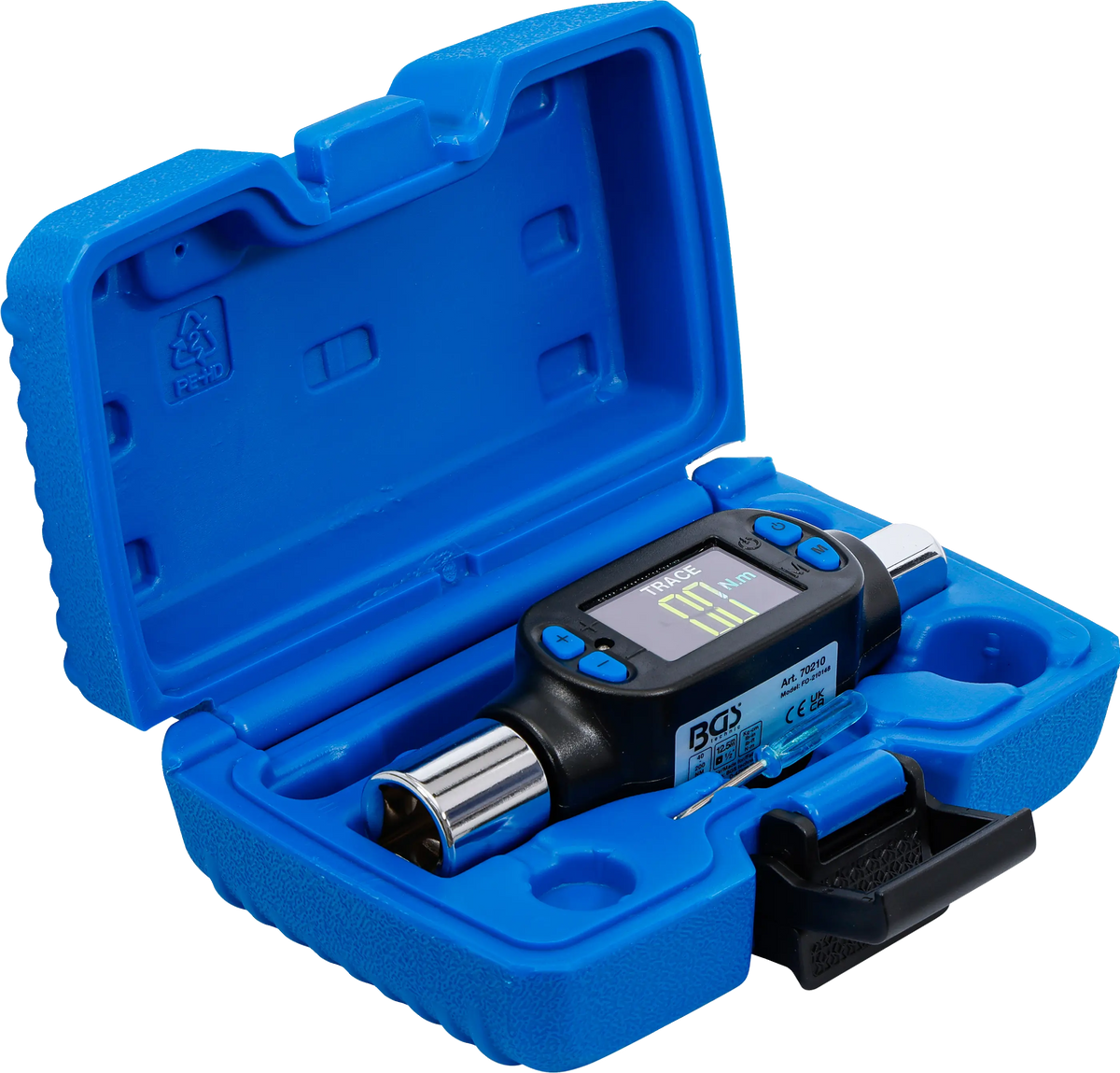 Adaptador Dinamométrico Digital 1/2" (40 - 200 Nm) con Pantalla LCD BGS