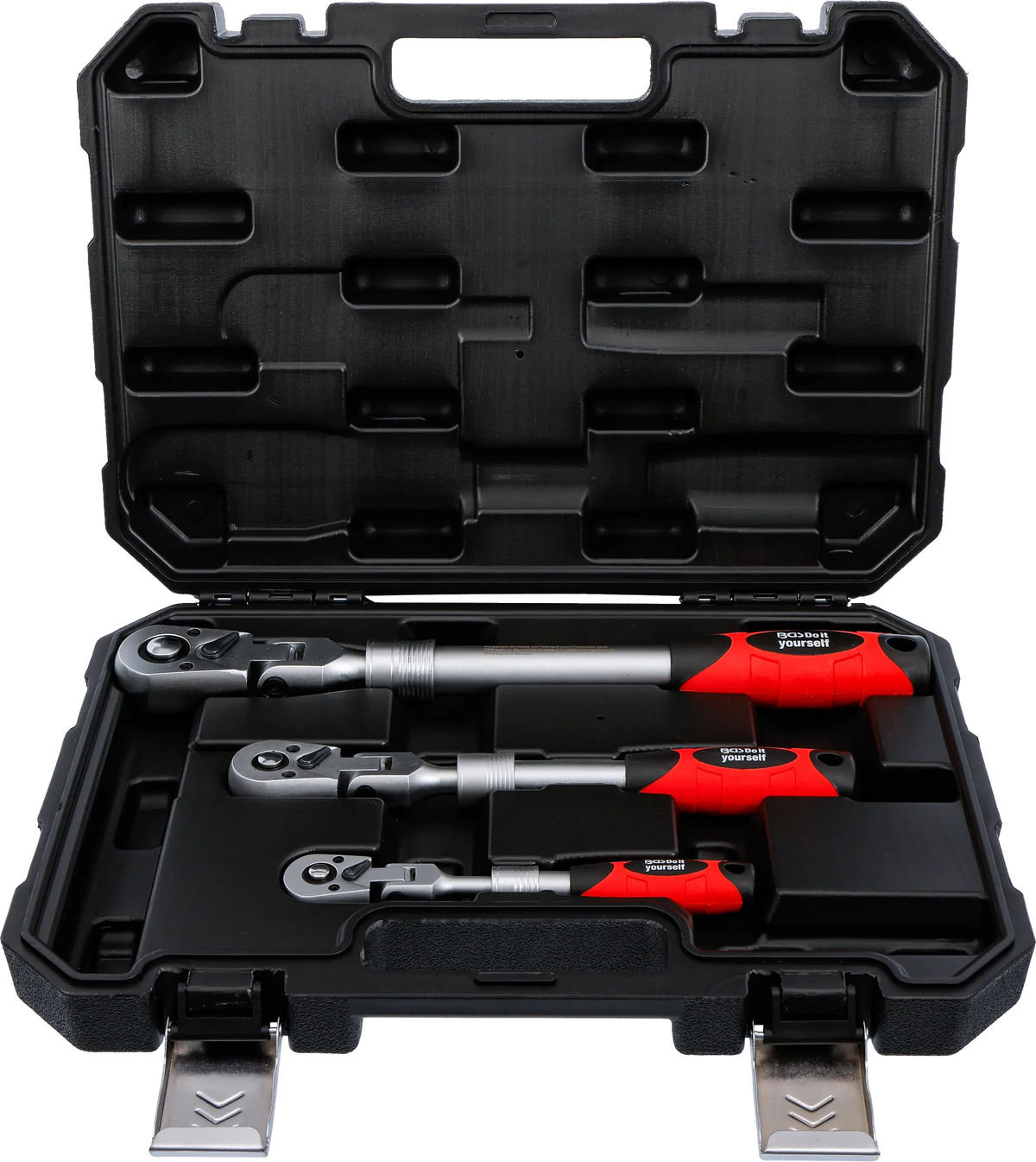 Juego de Carracas Reversibles Extensibles y Articuladas BGS (3 Piezas: 1/4", 3/8", 1/2")