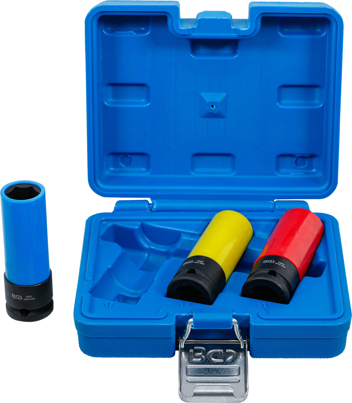 Juego de Vasos de Impacto con Protector BGS (1/2") | 17, 19 y 21 mm